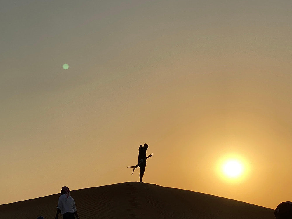 MANNY P in desert in Egypt